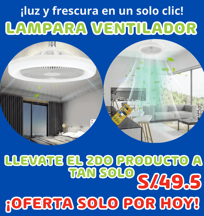 Oferta 2da unidad de la lampara ventilador