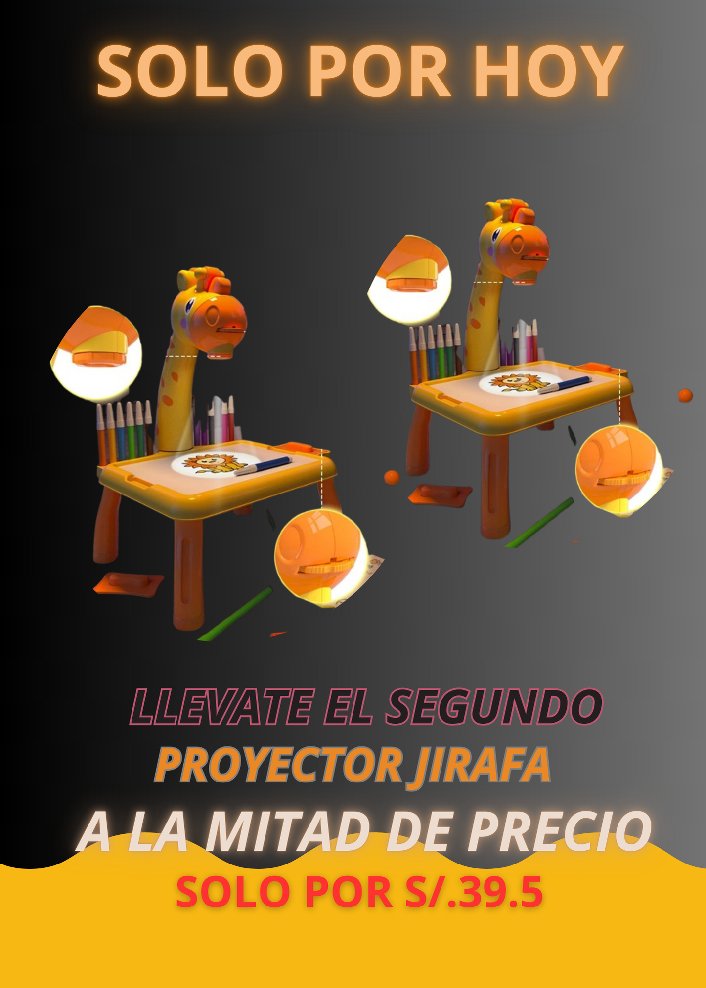 Oferta 2da unidad de Proyector jirafa